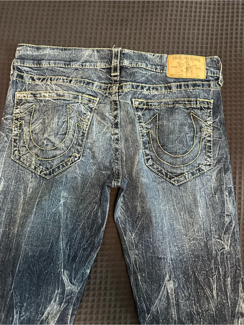 True Religion Blue Washed Men’s Slim Straight Jeans